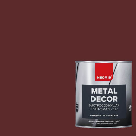 Грунт-эмаль по ржавчине гладкая быстросохнущая Neomid / Неомид