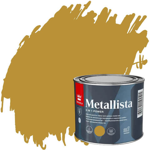 Краска по металлу и ржавчине Tikkurila Metallista / Тиккурила Металлиста глянцевая