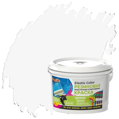 Краска резиновая эластичная атмосферная Новбытхим Elastic Color / Эластик Колор