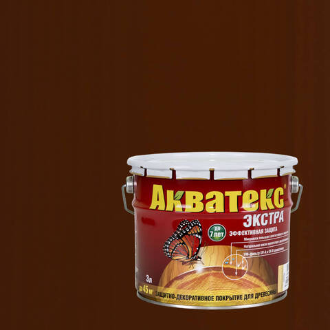 Защитно-декоративное покрытие для древесины Акватекс Экстра