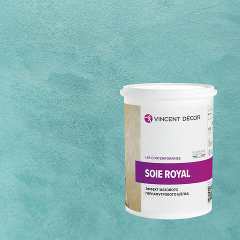 Декоративная штукатурка с эффектом матового шелка Vincent Decor Soie Royal / Винсент Декор Роял