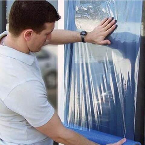 Защитная пленка для окон самоклеящаяся синяя Storch Glasschutzfolie / Шторх