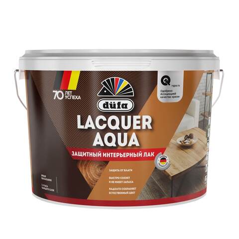 Лак защитный интерьерный матовый Dufa Lacquer Aqua / Дюфа Аква