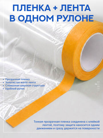 Пленка защитная с золотистой лентой Motive / Мотив