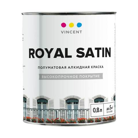 Краска алкидная универсальная Vincent Royal Satin / Винсент Роял Сатин