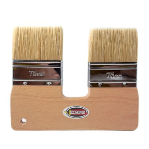 Кисть декоративная двойная с натуральной щетиной STMDecor WT425A  / СТМДекор