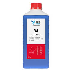 Гель для удаления засоров и отложений в трубах DEC PROF 34 Zet Gel / ДЭК Проф