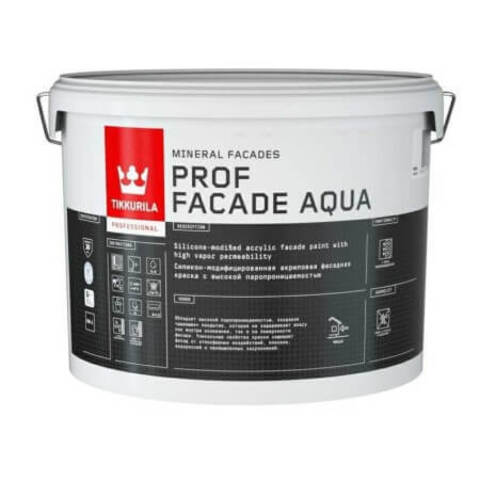 Краска фасадная Tikkurila Prof Facade Aqua / Тиккурила Проф Фасад Аква глубокоматовая