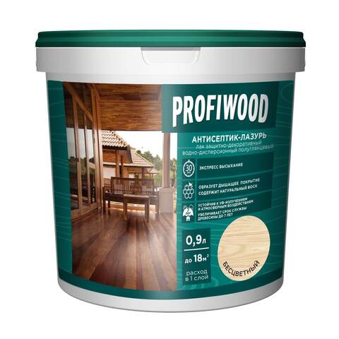 Антисептик-лазурь защитно-декоративная Profiwood / Профивуд