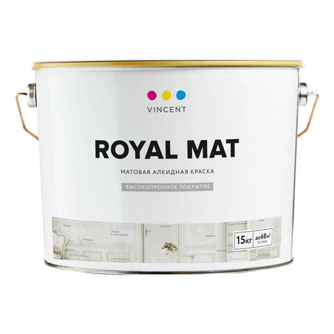 Краска алкидная для внутренних работ Vincent Royal Mat / Винсент Роял Мат