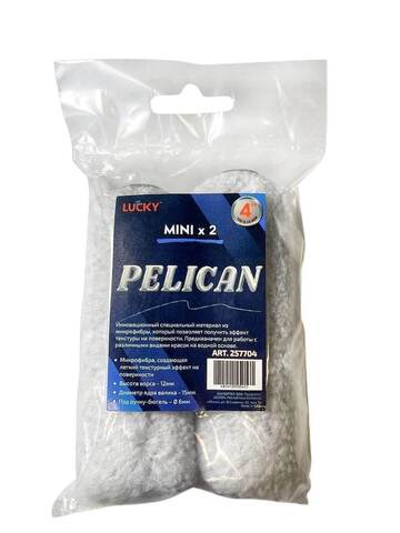 Валик из микрофибры ворс 12 мм Lucky PELICAN / Лаки