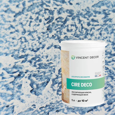 Краска декоративная лессирующая с воском Vincent Decor Cire Deco / Винсент Декор Сир Деко
