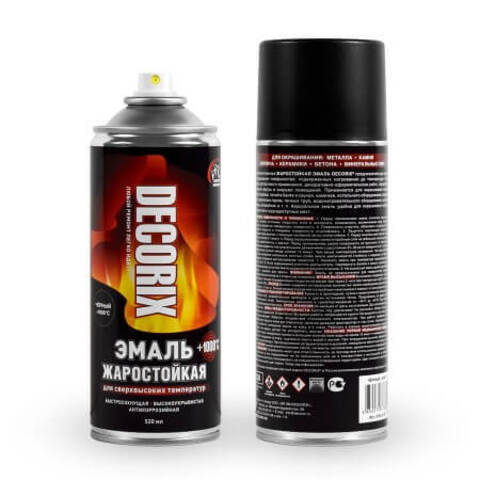 Эмаль жаростойкая для сверхвысоких температур +1000°С Decorix / Декорикс