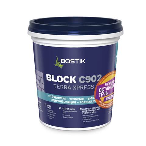 Раствор ремонтный быстрозатвердевающий (гидропломба) Bostik Block C902 Terra Xpress / Бостик Блок