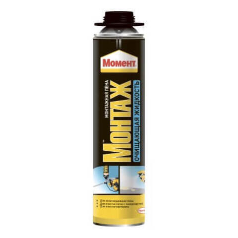 Очиститель незатвердевшей монтажной пены Момент Монтаж