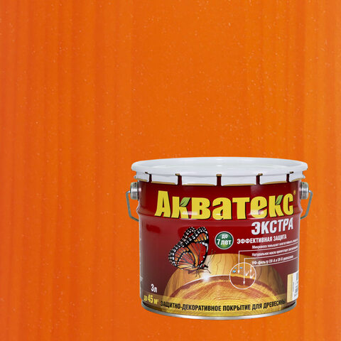 Защитно-декоративное покрытие для древесины Акватекс Экстра