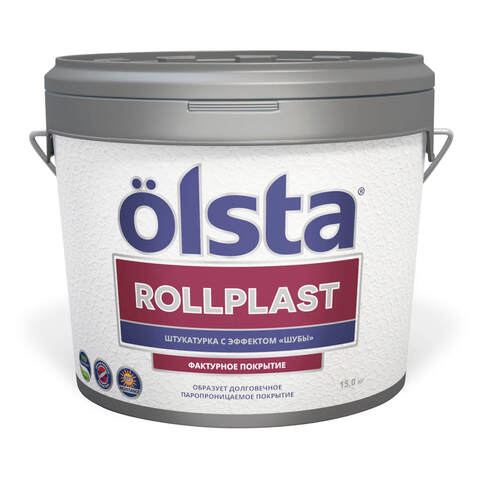 Декоративное рельефное силиконовое покрытие шуба Olsta Rollplast / Ольста Роллпласт