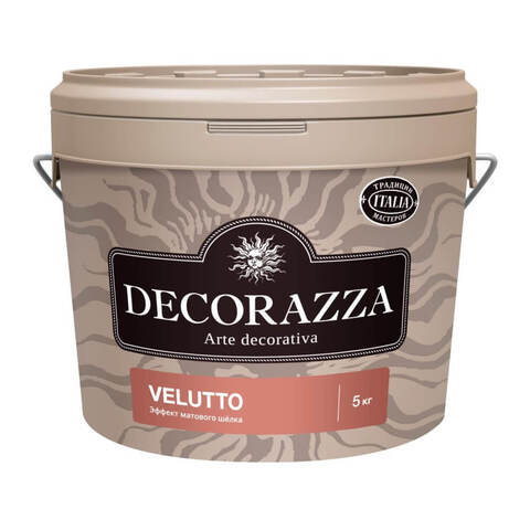 Декоративная штукатурка с эффектом матового шелка Decorazza Velluto / Декорацца Веллюто