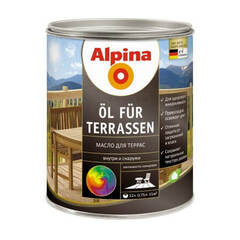 Масло для террас Alpina Öl für Terrassen / Альпина Террасен шелковисто-глянцевое