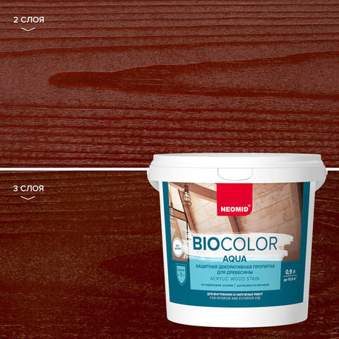 Пропитка защитная для древесины Neomid Bio Color Aqua / Неомид Био Колор Аква