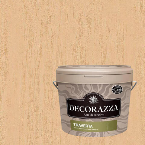 Декоративная штукатурка с эффектом камня травертина Decorazza Traverta / Декорацца Траверта