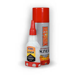 Клей моментальный двухкомпонентный Decorix / Декорикс