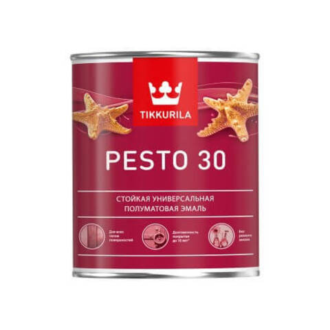 Эмаль интерьерная Tikkurila Pesto 30 / Тиккурила Песто 30 полуматовая