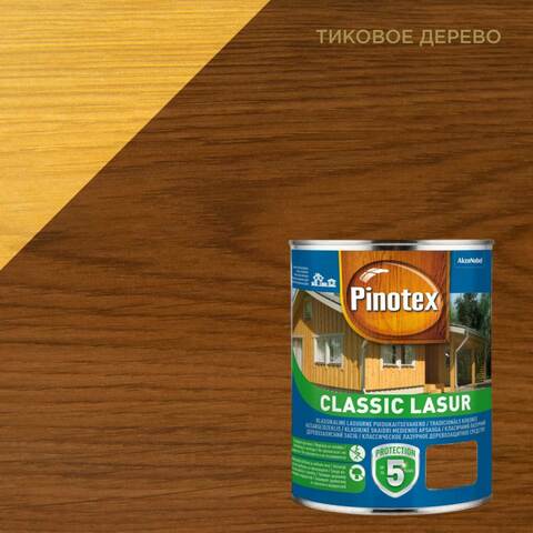 Пропитка деревозащитная Pinotex Classic Lasur / Пинотекс Классик Лазурь