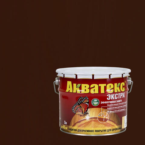 Защитно-декоративное покрытие для древесины Акватекс Экстра