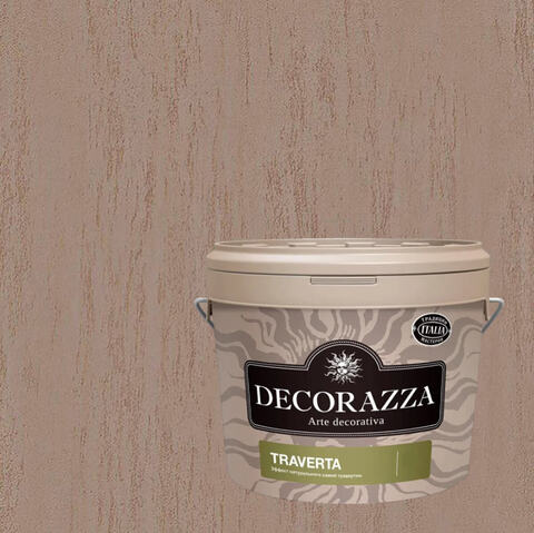 Декоративная штукатурка с эффектом камня травертина Decorazza Traverta / Декорацца Траверта