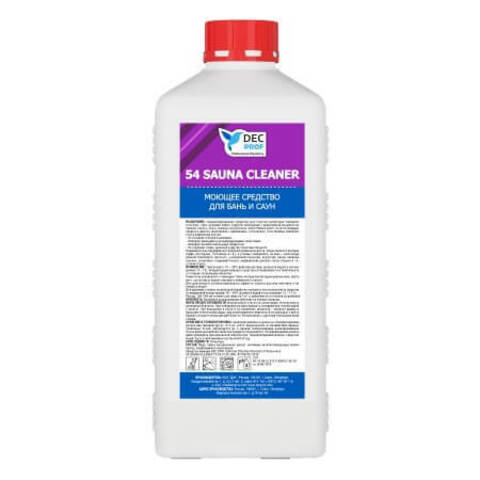 Моющее средство для бань и саун DEC PROF 54 Sauna Cleaner / ДЭК Проф