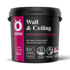 Краска для стен и потолков Olsta Wall&Ceiling / Ольста