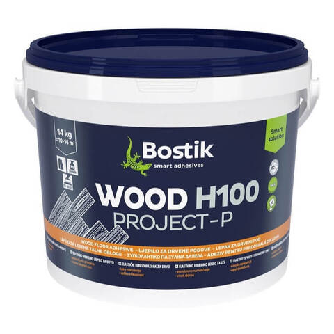Клей для паркета гибридный Bostik Wood H100 Project-P / Бостик Вуд Н-100 Проджект