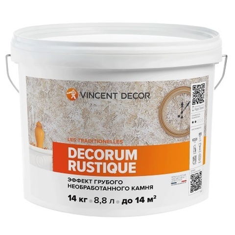 Декоративная штукатурка с эффектом камня Vincent Decor Decorum Rustique / Винсент Декор Рустик