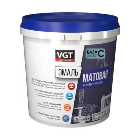 Эмаль универсальная матовая ВД-АК-1179 VGT / ВГТ