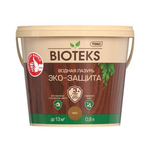 Водная лазурь для древесины Bioteks / Биотекс Эко-защита