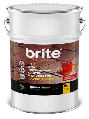 Лак для тротуарной плитки и брусчатки Brite Professional / Брайт Проф