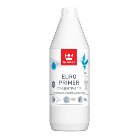 Грунтовка концентрированная 1:3 Tikkurila Euro Primer / Тиккурила Евро Праймер