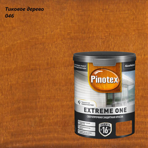 Краска сверхпрочная для деревянных фасадов Pinotex Extreme One / Пинотекс Экстрим Уан