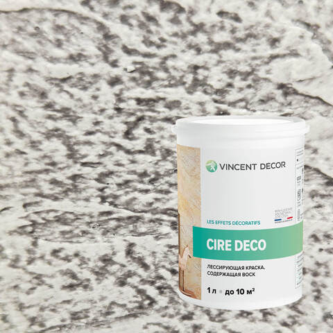 Краска декоративная лессирующая с воском Vincent Decor Cire Deco / Винсент Декор Сир Деко