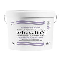 Краска интерьерная износостойкая Vincent Extrasatin 7 / Винсент Экстрасатин