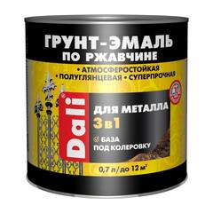 Грунт-эмаль по ржавчине 3 в 1 под колеровку Dali / Дали