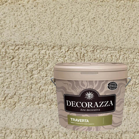 Декоративная штукатурка с эффектом камня травертина Decorazza Traverta / Декорацца Траверта