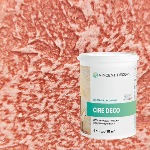 Краска декоративная лессирующая с воском Vincent Decor Cire Deco / Винсент Декор Сир Деко
