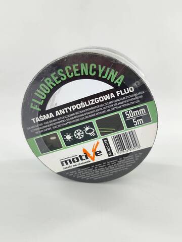 Лента противоскользящая черная со свечением Motive Black Fluo 20 218 / Мотив