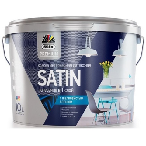 Купить Краска латексная интерьерная Dufa Premium Satin / Дюфа Премиум ...