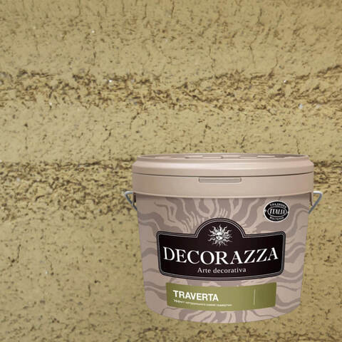 Декоративная штукатурка с эффектом камня травертина Decorazza Traverta / Декорацца Траверта