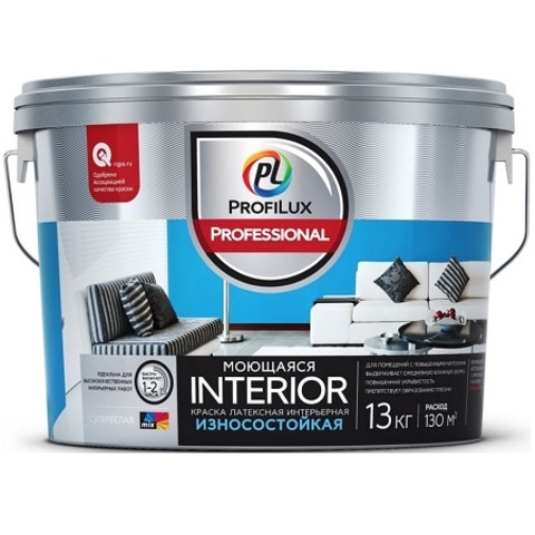 Краска моющаяся, износостойкая ProfiLux Professional Interior / Профилюкс