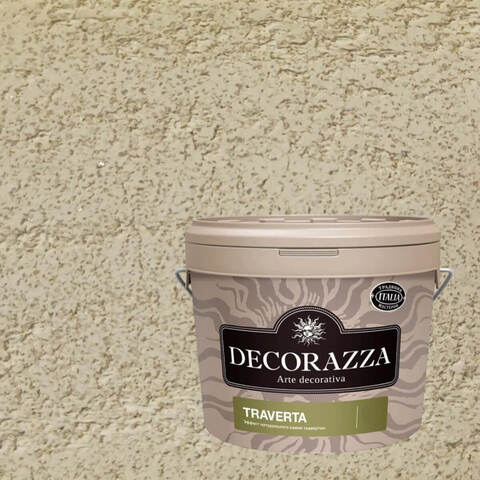 Декоративная штукатурка с эффектом камня травертина Decorazza Traverta / Декорацца Траверта