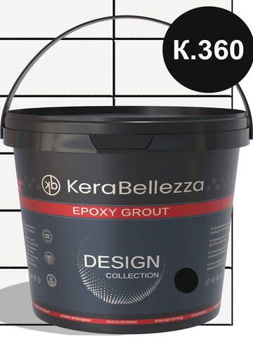 Затирка для плитки двухкомпонентная на эпоксидной основе KeraBellezza Design / Керабеллецца